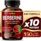 Berberine Supplement 9,500mg with Ceylon Cinnamon Bitter Melon Supports Healthy Immune System - Made in The USA...