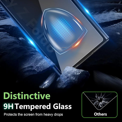 for Samsung Galaxy Z Fold 6 Privacy Screen Protector,9H Hardness Anti-Scratch Tempered Glass, Case Friendly,(2 pack)...