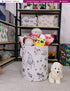Laundry Hamper Large Canvas Fabric Lightweight Storage Basket/Toy Organizer/Dirty Clothes Collapsible Waterproof for College Dorms, Boys and Girls...