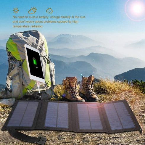 Solar Charger 5V Portable Power Bank with USB Input Folding Solar Panel Phone Charger Compatible with Smart Phones,Tablets and More......