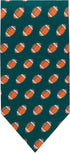 Jacob Alexander Men's American Football Game Balls Pattern Regular Length Neck Tie - Green...
