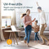 Light Therapy Lamp, Sun Lamp with 10000 Lux LED UV-Free, Seasonal Light for Happy Mood with 9 Adjustable Brightness & Timer, Wall Mountable, Flexi...