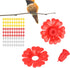 CHICIRIS Hummingbird Feeder Flowers,30 Set Hanging Hummingbird Feeder Parts for Hummingbird Feeder Garden Outdoors Supplies (Red)...