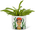 Abbott Collection 27-Mexico-SM Small Lady & Cactus Planter, White...
