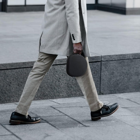 Smart Case for Apple AirPods Max with Sleep Mode,Potective Convenient Carrying Travel Hard Organizer Storage Cover Bag (Black Snow Cloth)...