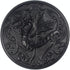 Bezelry 10 Pieces Spitfire Celtic Dragon Metal Shank Buttons. 25mm (1 inch) (Matte Black)...