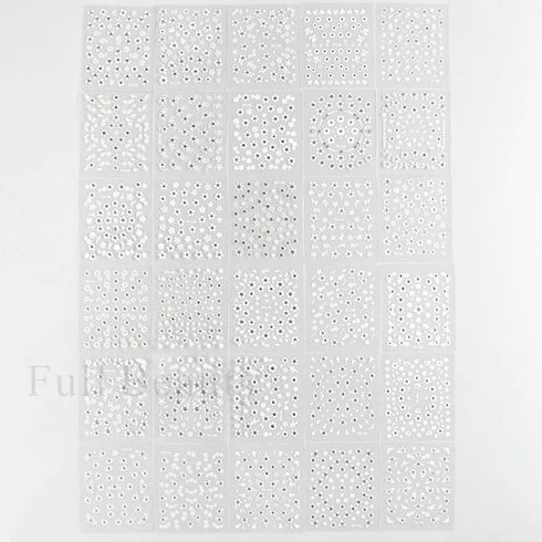 30 Pcs Flower Nail Art Stickers Spring Nail Stickers 5D Embossed White Floral Nail Decals with Glitter Designs Self Adhesive Nail Supplies for Wom...