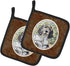 Caroline's Treasures 7065PTHD English Setter Patience Pair of Pot Holders Kitchen Heat Resistant Pot Holders Sets Oven Hot Pads for Cooking Baking...