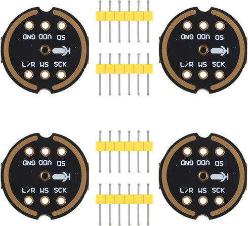 4pcs INMP441 Omnidirectional Microphone I2S Interface Digital Output Sensor Module Supports for ESP32...