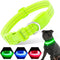 Light Up Dog Collars Rechargeable, Reflective LED Glow Dark Dog Collar for Small Medium Large Dogs, Adjustable Pet Dog Lights for Safe Night Walk-...