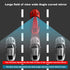 Anti Glare Reduce Blind Spots Convex Wide Angle Hd Auto Inside Rearview Mirror 360 Degrees Adjustable Car Rear View Mirror with Suction Cup Compat...