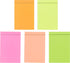 4A Sticky Full Adhesive Notes,3 1/3 x 2 Inches,20 Sheets/Color,Self-Stick Notes,5 Colors/Pack,100 Sheets Total,4A 302 Full Glue...