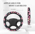 Tropical Flamingo Steering Wheel Cover Non-Slip Auto Steering Wheel Protector Car Accessories Universal Fit 15 Inches for Men Women...