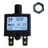 E-T-A Circuit Protection and Control 1658-G21-01-P10-5A, Circuit Breaker; Therm; Push; Cur-Rtg 5A; Flange; 1 Pole; Vol-Rtg 240/28VAC/VDC...