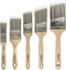 Paint Brushes Set, Sash Brushes, Soft Tapered Filament, Wood Stain Brushes for Walls, Cabinets and Fences Pack of 5...