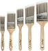 Paint Brushes Set, Sash Brushes, Soft Tapered Filament, Wood Stain Brushes for Walls, Cabinets and Fences Pack of 5...