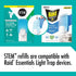 STEM Light Trap Refill Cartridges, Indoor Fruit Fly Trap, Effective Insect Control for Home, Attracts and Traps Flying Insects, Compatible With ST...