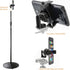 ChargerCity 360° Swivel Adjust Smartphone Holder with 5/8" Tripod Microphone Stand Adapter for All Smartphone up to 3.6 inch Wide (iPhone 16 13 14...