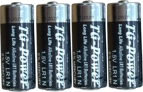 4 Piece E90 LR1 N Size MN9100 1.5 Volt Alkaline Batteries...
