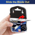 JETMORE Utility Knife Blades, 50 Pack Box Cutter Blades, SK5 High Carbon Steel Utility Blades, Standard Size Blades for Box Cutter, Sharp Box Cutt...