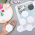 200 Count English Paper Hexagon Shapes Templates Hexagon Piecing Paper for Quilting White Paper Quilting Templates with Hole for Sewing Supplies(2...