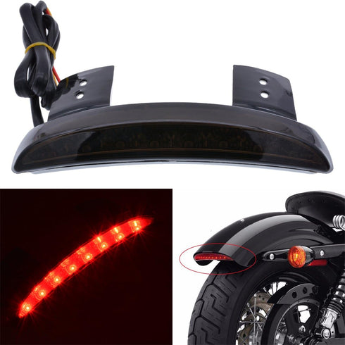 1PC Motorcycle Tail Light Chopped Rear Fender Edge LED Brake Light License Plate Light Stop Running Light for Har*ley Sport-ster XL 883N 1200N XL1...