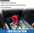 6 Speed Manual Shift Knob Car Shifter Stick Gear Knobs Aluminum AlloyShifting Lever with 8mm 10mm 12mm Adapters Red...