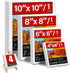 4 Packs Square Canvases for Painting with 4"x 4", 6"x 6", 8"x 8", 10"x 10", Painting Canvas for Oil & Acrylic Paint...