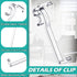 Blulu 3 Inch Valance Clips Window Blind Hidden Clip Clear Plastic Retainer Latent for Horizontal Blind(30 Pieces)...