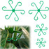 4pcs Climbing Houseplant Stem Supports, Plastic Plant Climbers Stem Holders Reusable Flower Plant Stakes Trellis Stem Hook Growth Accessories for ...