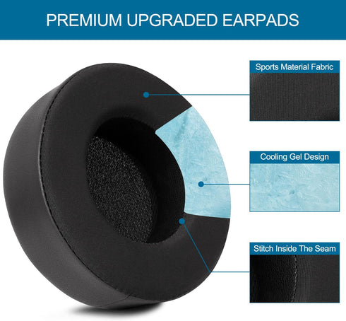 Cooling Gel Replacement Ear Pads Cushion and Headband Cover for Corsair Virtuoso RGB Wireless SE XT Gaming Headset, Headphones Protector, Easy Ins...