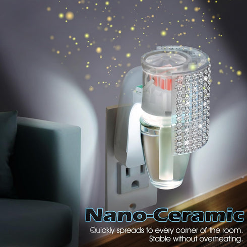 Wall Fragrance Plug in with Night Light, Compatible with Bath & Body Works WallFlower Fragrance, Wall Plug Essential Oil Diffuser with Nightlight ...