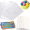 Big Size Lollipop Cake Pop Treat Bag Set Including 100pcs Parcel Bags, 100pcs Papery Treat Sticks, 100pcs Colorful Metallic Twist Ties for Making ...