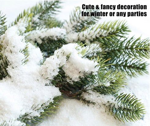 Artificial Snow,8 Liters, 9.2 oz, Plastic Snow for Decoration and Handcraft...