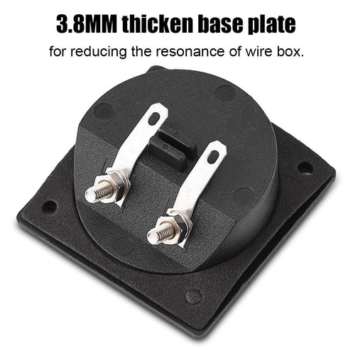 Speaker Box Terminal Cup, Stereo Speaker Board Terminal Connector Block Push-in Jack Spring Loaded Speaker Terminal, Double Binding Post Speaker T...
