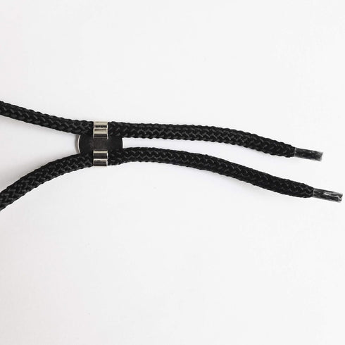 Blank Bolo Tie Parts Kit Round Slide Textured Tips Black Cord DIY Silver Tone Tone Supplies for 4 Ties...