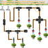 Upgraded 1/4" Drip Irrigation Elbow Fittings?24 Pieces Leak Free Lock Barbed 90 Degree Elbow Connectors for1/4 Inch Irrigation Tubing Quick Connec...