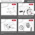 3M VHB Double-Sided Sticker Adhesive Pad and Car Windshield Electrostatic Film for Mounting Dash Cam...