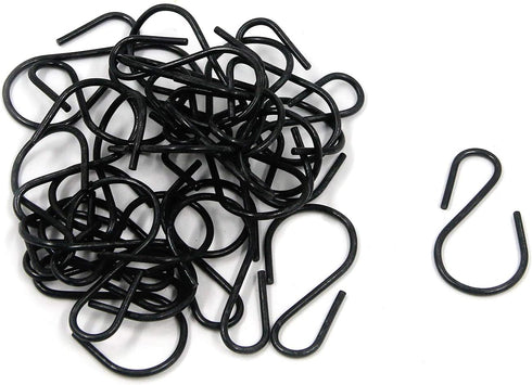 T Tulead 1.73" Length S Hooks Iron Hanging Hooks Connectors S-Shaped Hook Hnagers 2mm Thickness Pack of 30...