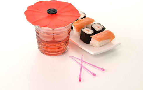 Charles Viancin Poppy Drink Cover Set/2...