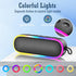 LENRUE Bluetooth Shower Speaker,IPX7 Waterproof Portable Wireless Speakers,20W Clear Sound,Extral Bass,Dynamic Lights,Outdoor Speaker for Pool,Bea...