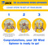 Printers Jack 2 Pack 10 Inch Sublimation Wind Spinner Blanks, 3D Aluminum Wind Powered Kinetic Sculpture, Spinner Suspension Trim for Yards & Gard...