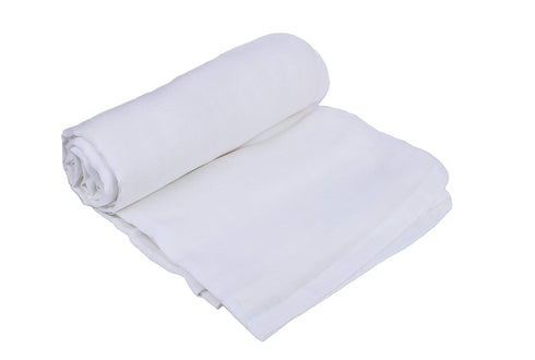 Organic Cotton White Swaddle Blanket for Newborn - 100% Organic, Toxic-Free, All-Natural, Muslin, Newborn Baby Gauze Swaddling Blanket - 100% Cert...