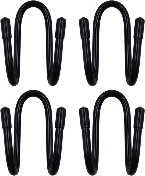 YYST Chain Link Fence Hangers for Link Fence, Chain Fence -to Hold Poles,Brushes,Leaf Rakes,etc Up to 2 Pound - No Pool Accessories (4)...