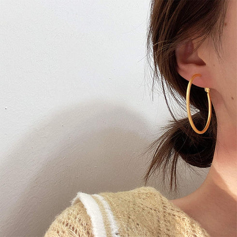 60Pcs Hoop Earring Findings Stainless Steel Earrings Beading Round Earrings Hypoallergenic Circle Earring Open Beading Hoop for Jewelry Making DIY...