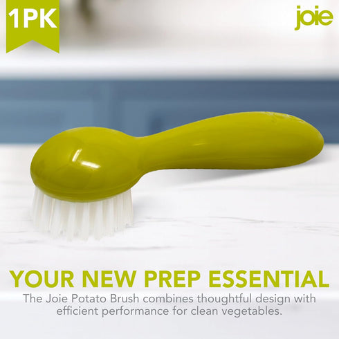 Joie Potato Scrub Brush, Ergonomic Easy Grip Handle, Ideal for Cleaning Vegetables and Fruits, Small and Compact, Handy Kitchen Gadget, BPA-Free, ...