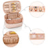 OCHEAL Rose Gold Makeup Bag,Travel Makeup Organizer Bag, Large Capacity Cosmetic Bags For Women Large Travel Toiletry Bag Girls Traveling With Bru...
