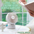 Portable Oscillating Desk Fan Handheld Table Fan Small Mini Fans Rechargeable 3.5 Inches Portable Mini Table Top Fans for Office Desk Indoor/Outdo...