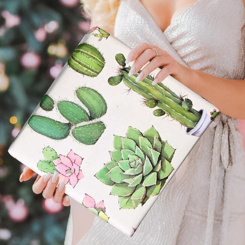12 Sheets 28 * 20 Inches Succulents Wrapping Paper Watercolor Green Succulents Gift Wrap Paper for Birthday Wedding Baby Shower DIY Craft...