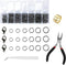 1350pcs Open Jump Rings Lobster Clasps Set with Jewelry Pliers,Tweezers and Jump Rings Tool Opener for DIY Earring Bracelet Necklace Extender Chai...